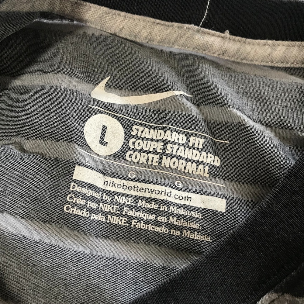 Nike Black & Grey Striped "Get It Girl" Tee Short - Picture 5 of 7
